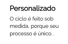 Imagem do benefício Sua experiência Personalizada
